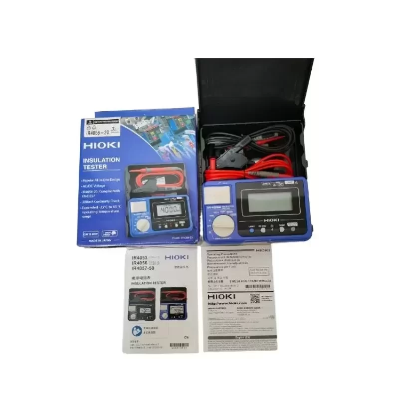 Hioki IR4056-20 Digital Insulation Resistance Tester with 50-1000V Display Range