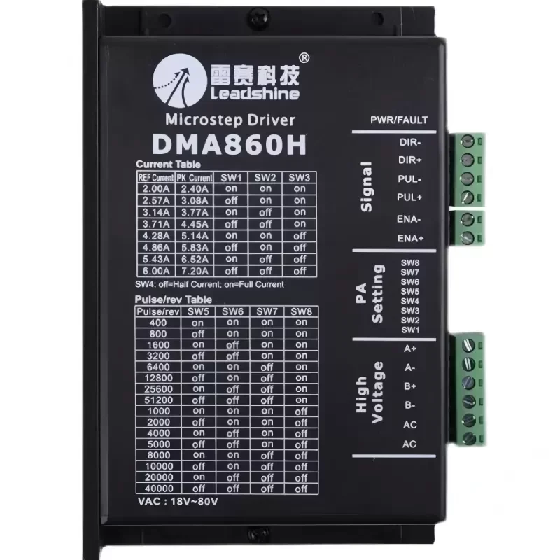 Hybrid Digital Stepping Motor Driver DMA860H