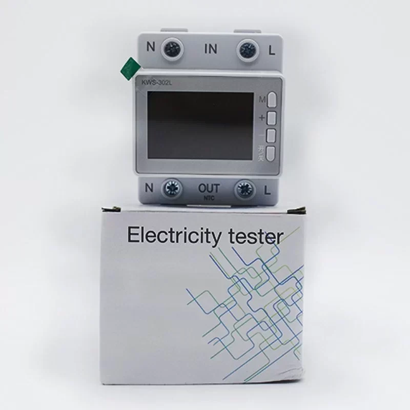 KWS-302L Digital Display Multifunctional Ammeter Guide Voltage 170-300V/63A Three Phase