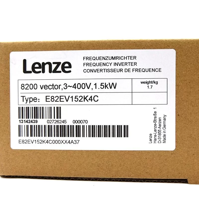 Lenze 8200 E82EV152K2C Variable Frequency Drive Lenze Inverter E82EV152K2C Lenze 8200 E82EV152K2C Variable Frequency Drive Lenze Inverter E82EV152K2C