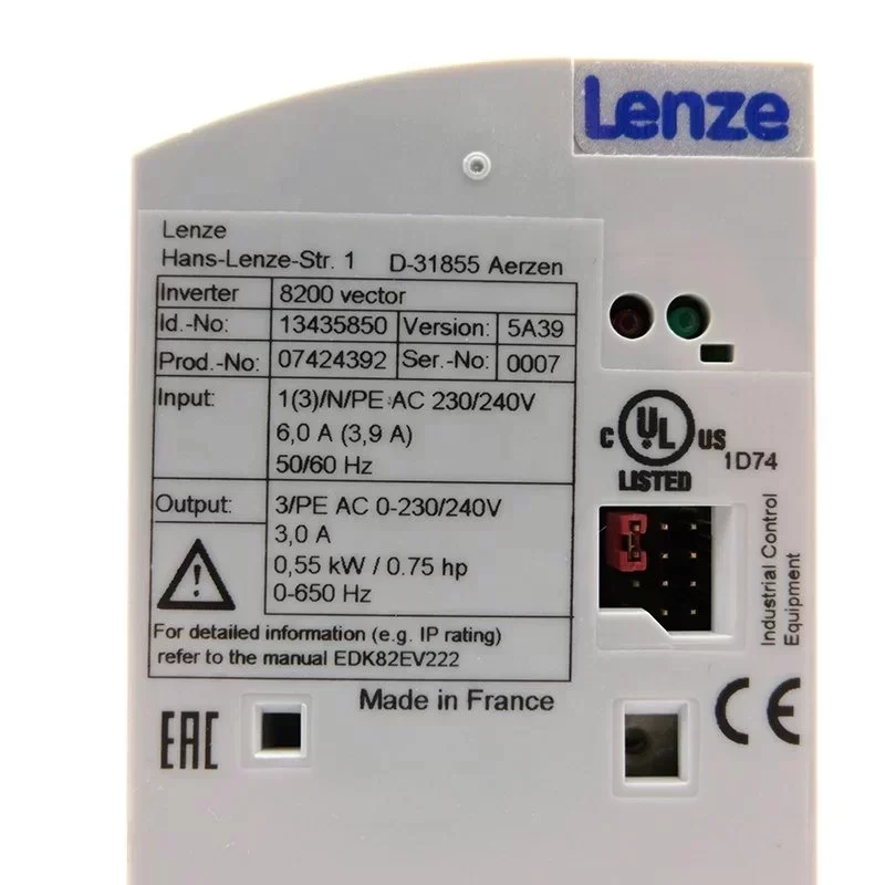 Lenze 8200 Vector E82EV152K2C 13435850 Frequency Converter Lenze Inverter Topline c E82EV152K2C Lenze 8200 Vector E82EV152K2C 13435850 Frequency Converter Lenze Inverter Topline c E82EV152K2C