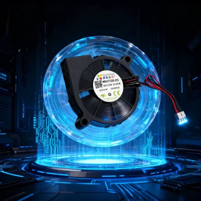 MBA5112XB-O15 Protechnic 12V DC Brushless Centrifugal Blower 0.21A 51x20x15mm 4.55CFM Two Ball
