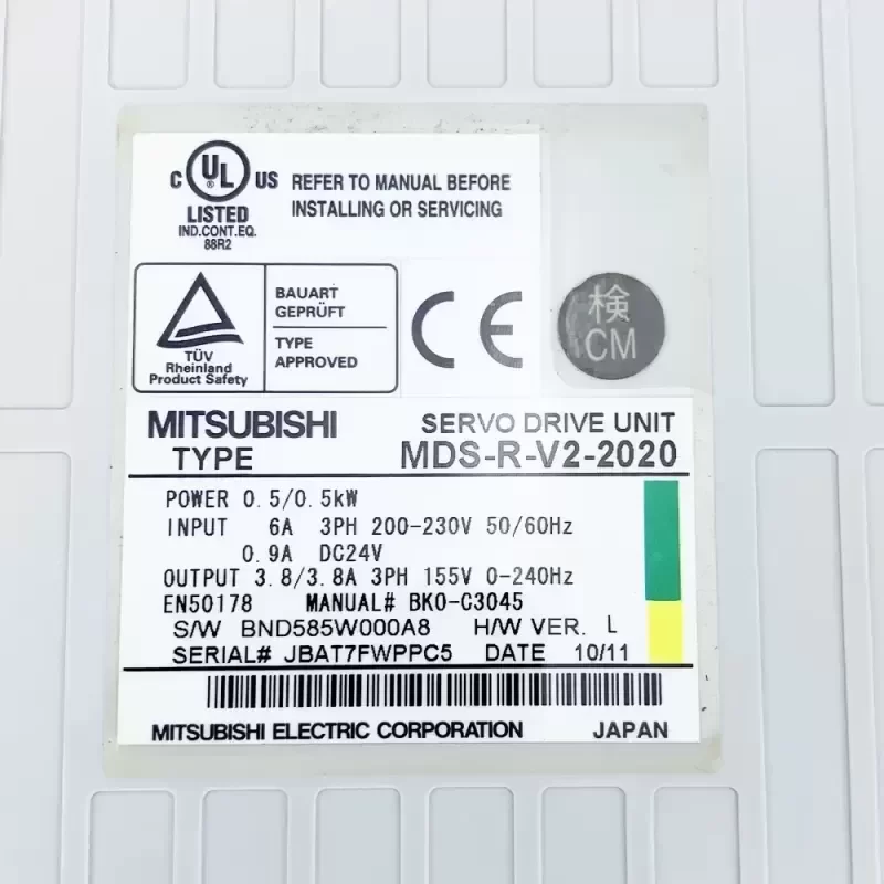 MDS-R-V2-2020 Mitsubishi Servo Drive MDSRV22020 MDS-R-V2-2020 Mitsubishi Servo Drive MDSRV22020