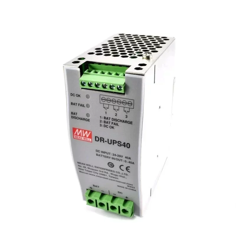 MeanWell DR-UPS40 DIN Rail 40A DC UPS MeanWell DR-UPS40 DIN Rail 40A DC UPS
