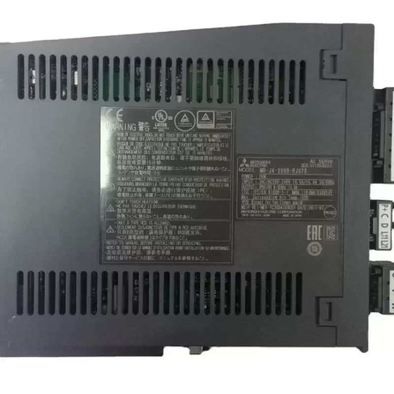 Mitsubishi MR-J4-200A 2000W Universal Interface Three-Phase AC Servo Motor Smart Mitsubishi MR-J4-200A 2000W Universal Interface Three-Phase AC Servo Motor Smart