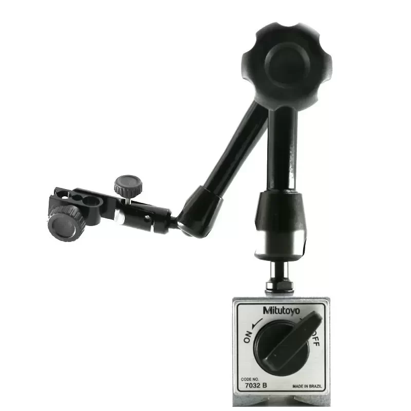 Mitutoyo 7033-10 Series 7 Universal Magnetic Stand with Micrometer Base Bracket Dial Indicator 7032-10 Micrometers Mitutoyo 7033-10 Series 7 Universal Magnetic Stand with Micrometer Base Bracket Dial Indicator 7032-10 Micrometers