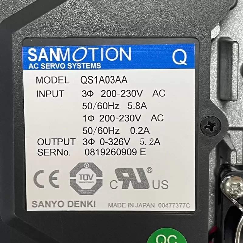 QS1A03AA Servo Drive Fast Delivery Tested Good QS1A03AA Servo Drive Fast Delivery Tested Good