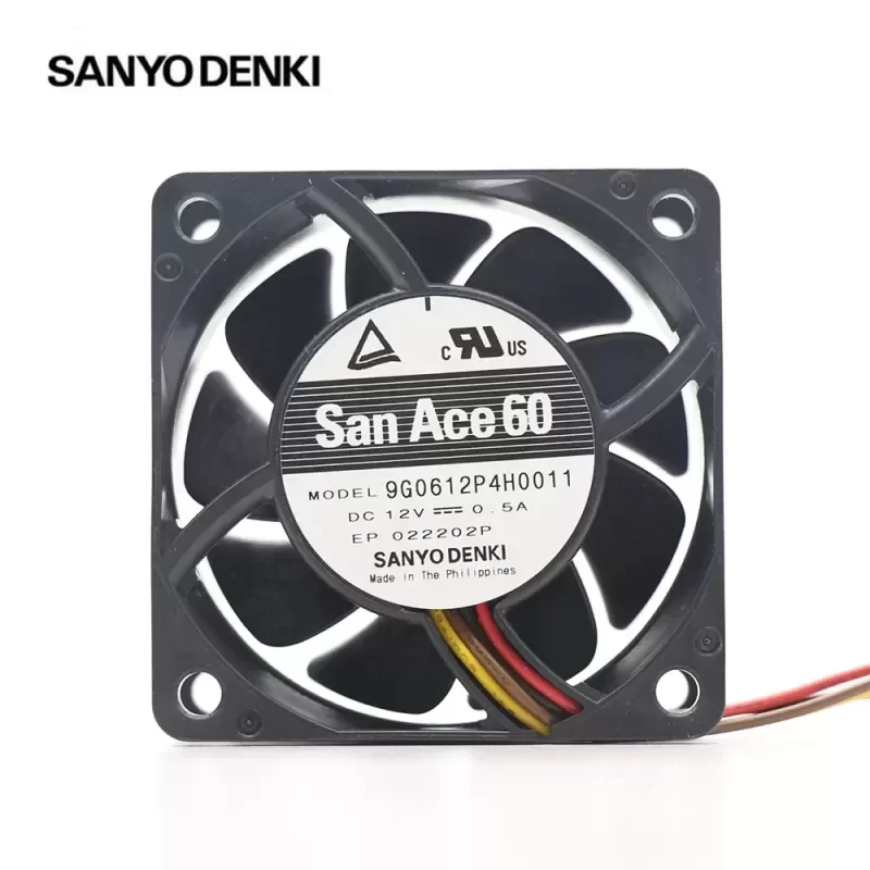 Sanyo 9G0612P4H0011 6cm 12V PWM Compact Axial Fan