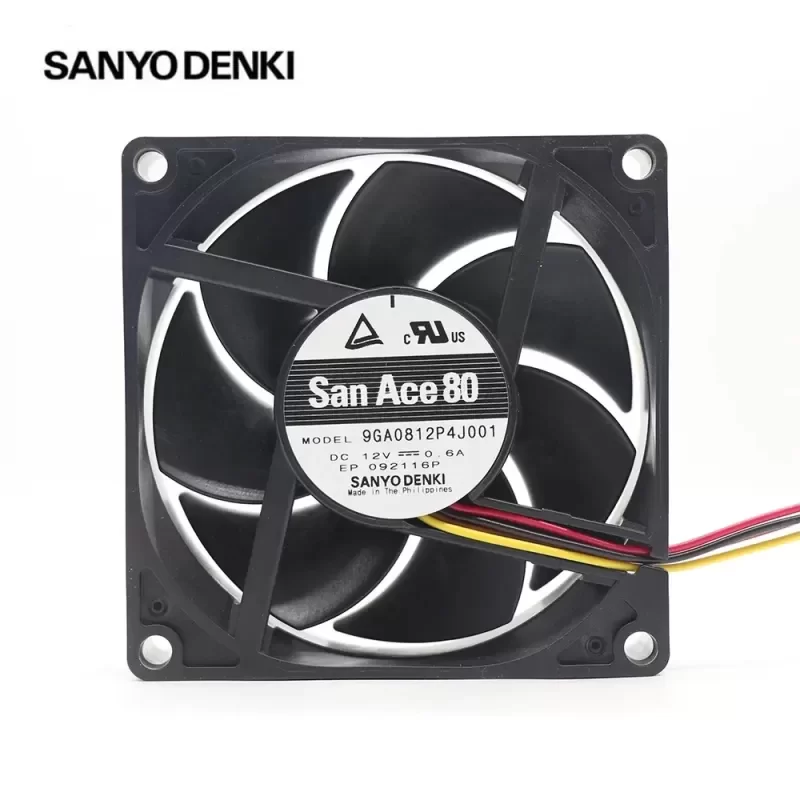 Sanyo 9GA0812P4J001 12V Low Power PWM Chassis Axial Fan