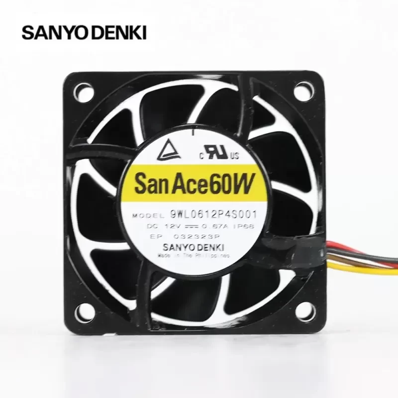 Sanyo 9WL0612P4S001 12V 49.4CFM DC Axial Fan