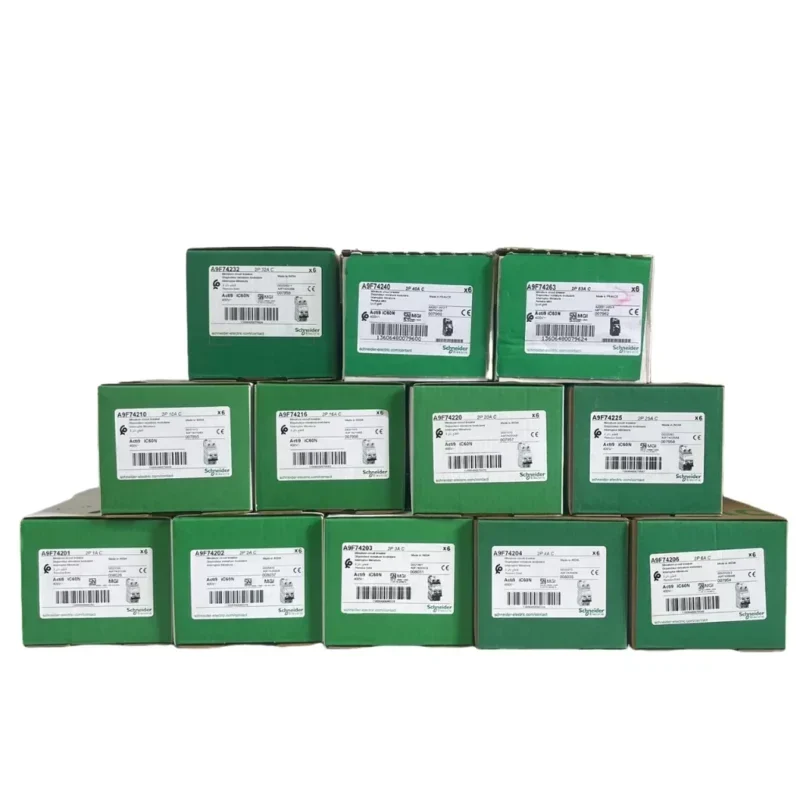 Schneider 25A Miniature Circuit Breaker MCB Acti 9 2-Pole C Curve Circuit Breaker PA66 Material 10ka Breaking Capacity