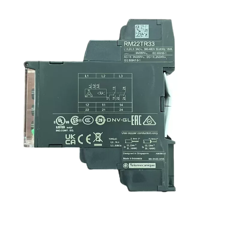 Schneider 3 Phase Voltage Control Relay RM22TR33 Schneider 3 Phase Voltage Control Relay RM22TR33