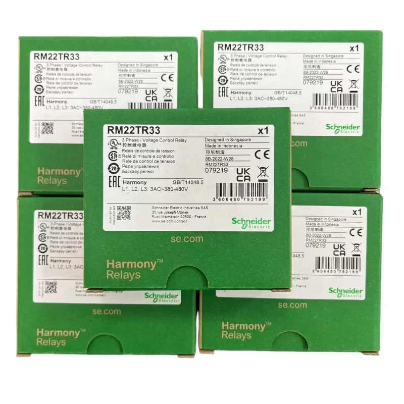 Schneider 3 Phase Voltage Control Relay RM22TR33 Schneider 3 Phase Voltage Control Relay RM22TR33
