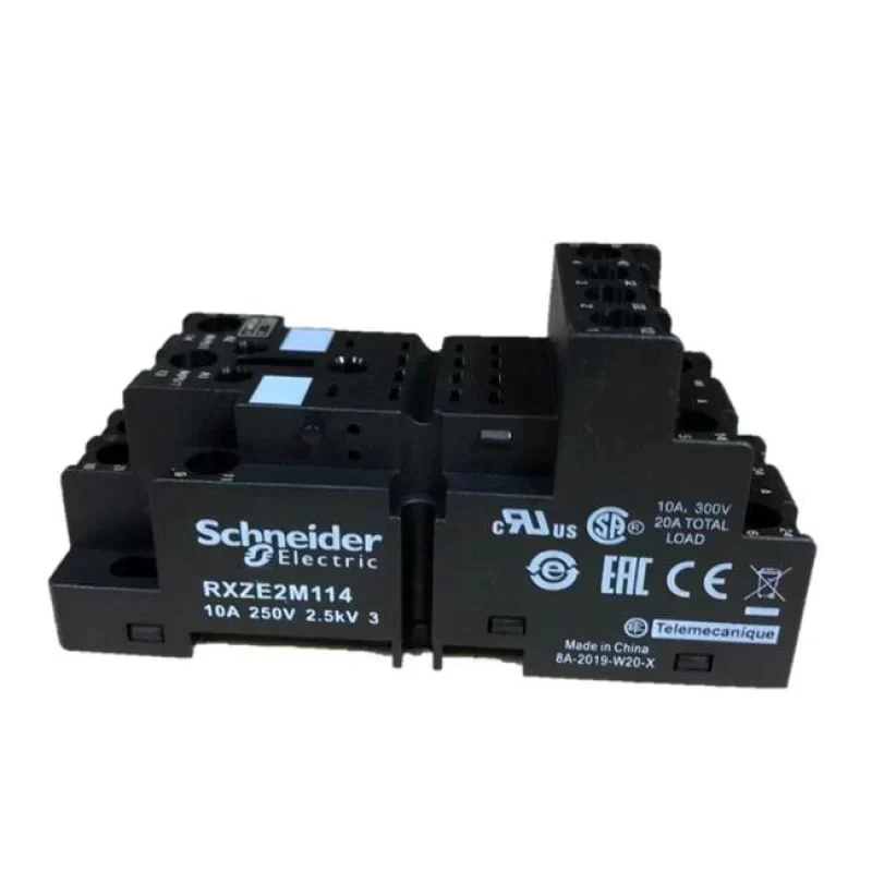 Schneider RXZE2M114 Solid State Relay Socket 250 VAC 5.5-8A IP20 AC/DC Network Sealed Protection Schneider RXZE2M114 Solid State Relay Socket 250 VAC 5.5-8A IP20 AC/DC Network Sealed Protection