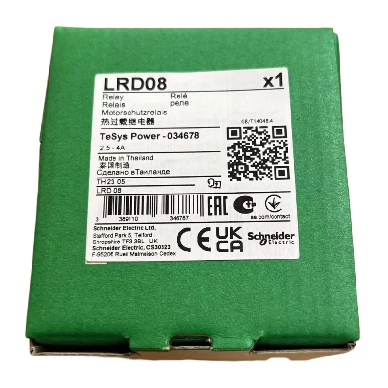Schneider Thermal Overload Relays 2.5...4 a Class 10A LRD08
