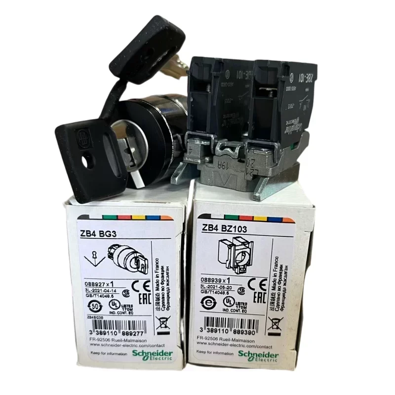 Schneider XB4 Key Selector Switch 3 Positions XB4BG33 Schneider XB4 Key Selector Switch 3 Positions XB4BG33