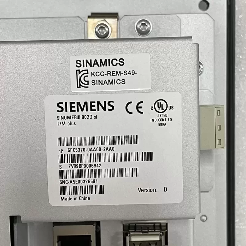 Siemens 6FC5370-0AA00-2AA0 SINUMERIK 802D Sl Version T/M Siemens 6FC5370-0AA00-2AA0 SINUMERIK 802D Sl Version T/M