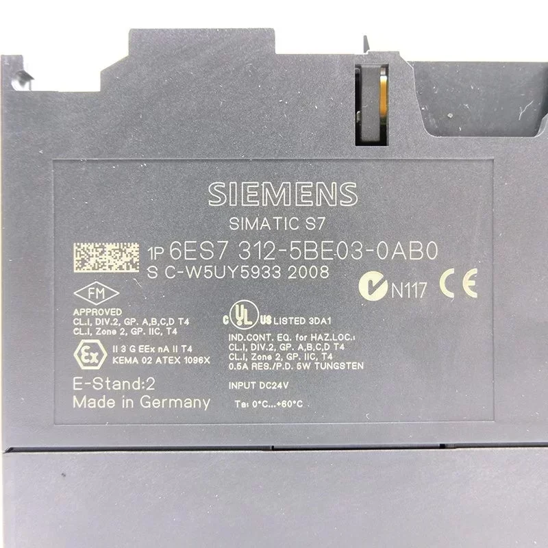 Siemens Central Processing Unit Module Simatic S7-300 6ES7312-5BE03-0AB0 Siemens Central Processing Unit Module Simatic S7-300 6ES7312-5BE03-0AB0