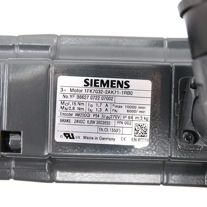 Siemens Servo Motor 1FK7032-2AK71-1RB0 Siemens Motor Module for CNC Machine Siemens Servo Motor 1FK7032-2AK71-1RB0 Siemens Motor Module for CNC Machine