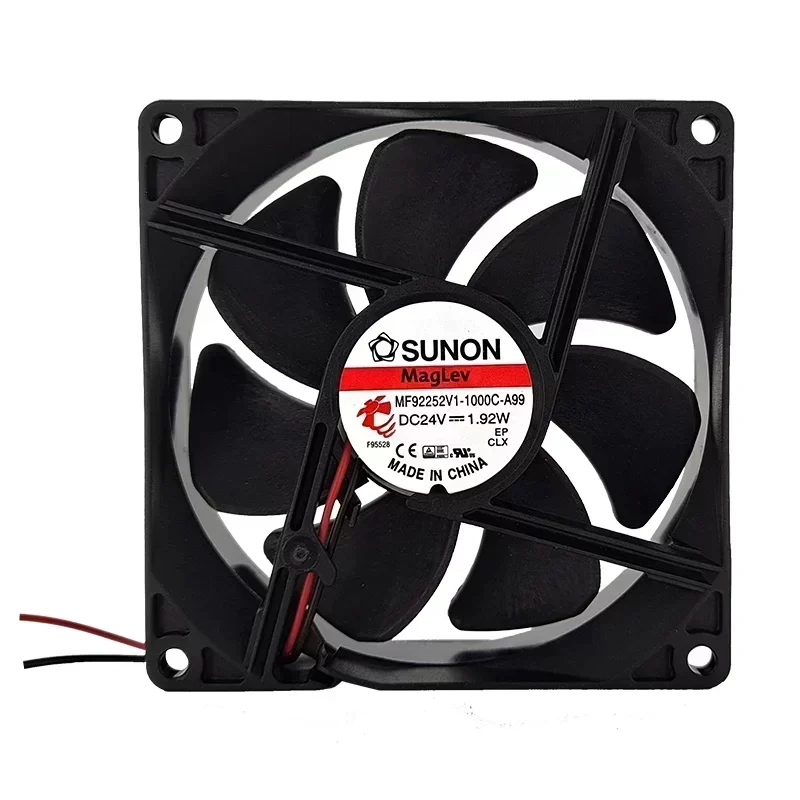 SUNON MF92252V1-1000C-A99 Axial Fan VAPO Bearing 92x92x25MM 24V DC 51.5CFM 3000RPM Plastic