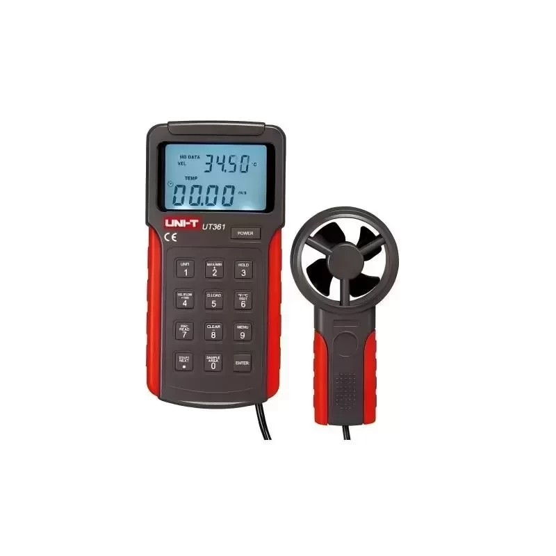 UNI-T UT361 Digital Anemometer Effective Wind Speed Tester Meter Quick and Accurate Readings