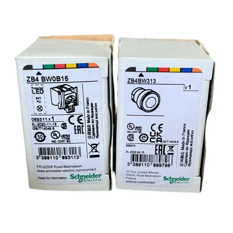 XB4BW31B5 White Schneider XB4 LED Illuminated Push Button