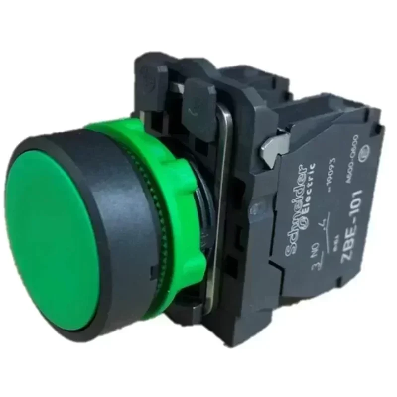 XB5AA33 Green 22mm 2NO Schneider Telemacanique Harmony Flush Pushbutton