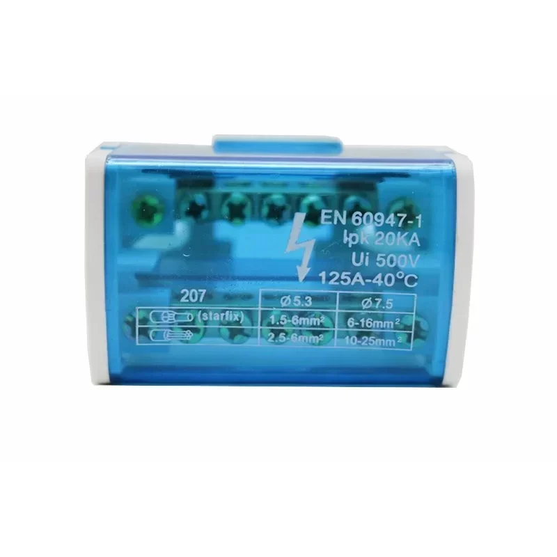 XP013 Series Automotive Din Rail Terminal Block 500V/125A 6-16Mm Wire Connection