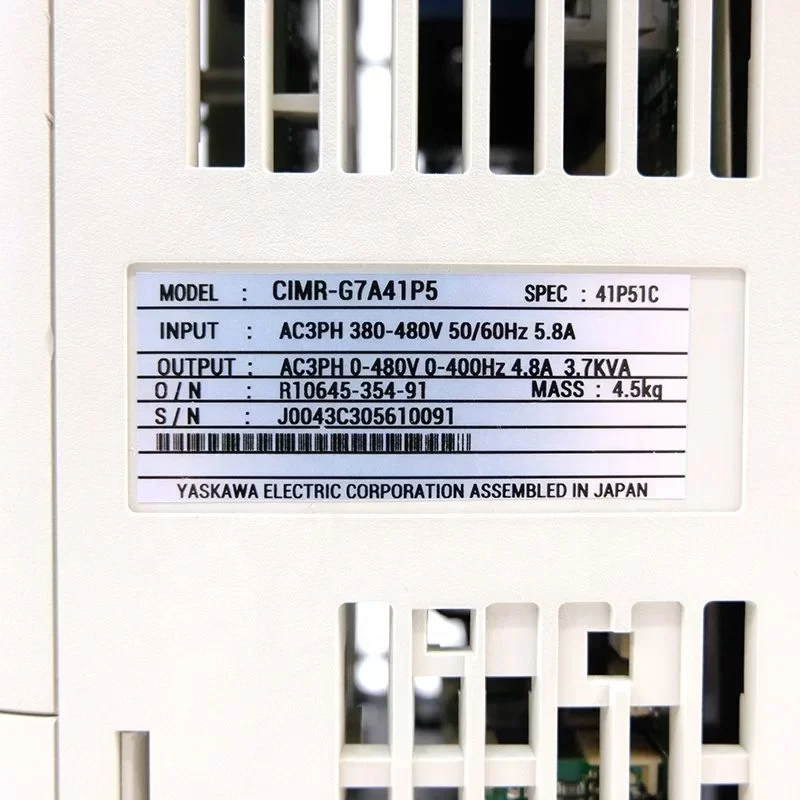 Yaskawa Converter CIMR-G7A41P5 for Servo Drive and Motor Control Applications CIMR-G7B4018 Yaskawa Converter CIMR-G7A41P5 for Servo Drive and Motor Control Applications CIMR-G7B4018