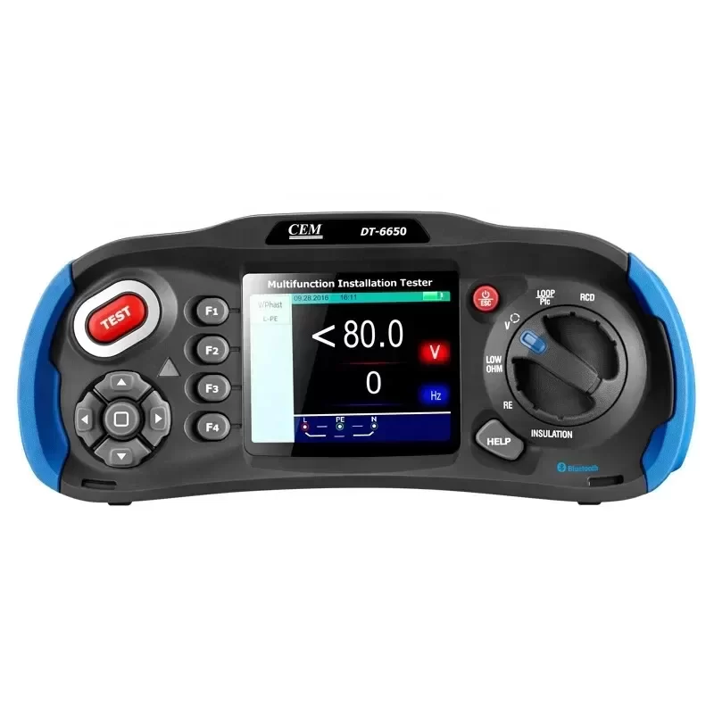 CEM DT-6650 Comprehensive Multifunctional Electrical Tester Insulation Resistance Ground Loop Tester Resistance Meters