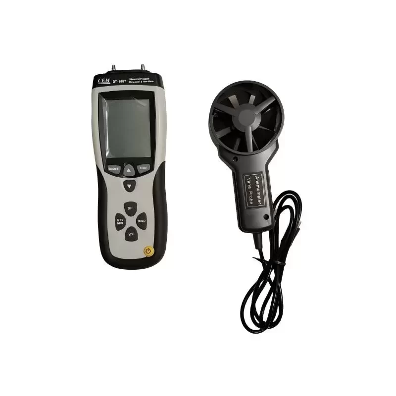 CEM DT-8897 Multi-Function Anemometer Differential Pressure Gauge and Temperature Detector