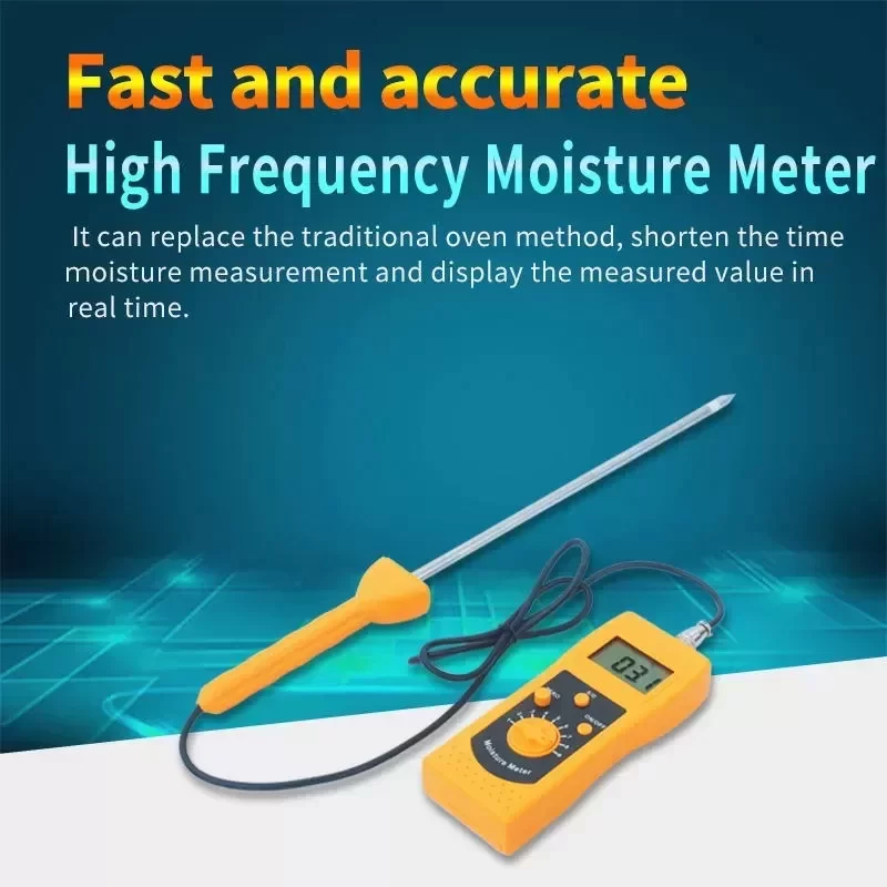 Digital High-Frequency Moisture Meter DM400 with 280mm Long Probe Digital High-Frequency Moisture Meter DM400 with 280mm Long Probe