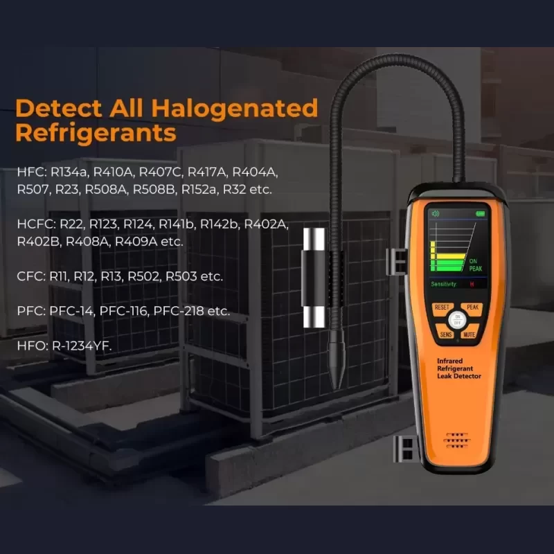 Elitech ILD-200 Infrared Electronic Refrigerant Heat Pump Leak Detector HVAC IP65 Protection 10-Year Sensor Life 6 Hours Battery Elitech ILD-200 Infrared Electronic Refrigerant Heat Pump Leak Detector HVAC IP65 Protection 10-Year Sensor Life 6 Hours Battery