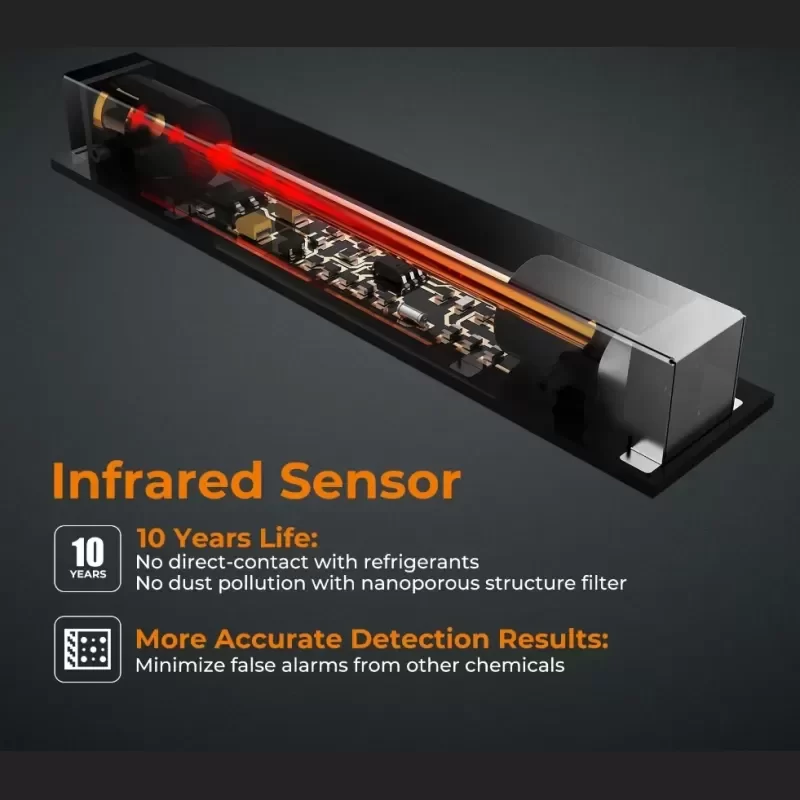 Elitech ILD-200 Infrared Electronic Refrigerant Heat Pump Leak Detector HVAC IP65 Protection 10-Year Sensor Life 6 Hours Battery Elitech ILD-200 Infrared Electronic Refrigerant Heat Pump Leak Detector HVAC IP65 Protection 10-Year Sensor Life 6 Hours Battery