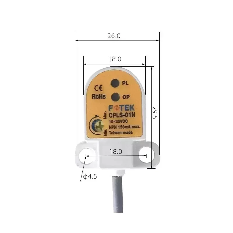 FOTEK CPLS-01NB 3-Pin NC/NPN Sensor Proximity FOTEK CPLS-01NB 3-Pin NC/NPN Sensor Proximity