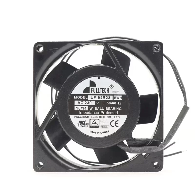 Fulltech UF-92B23BWH/BTH 92X92X25mm 230V AC Axial Fan