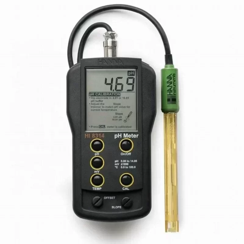 HANNA HI8314-1 Portable Electronic Analog Acidity Meter HI1217D Electrode Redox Tester Thermometer