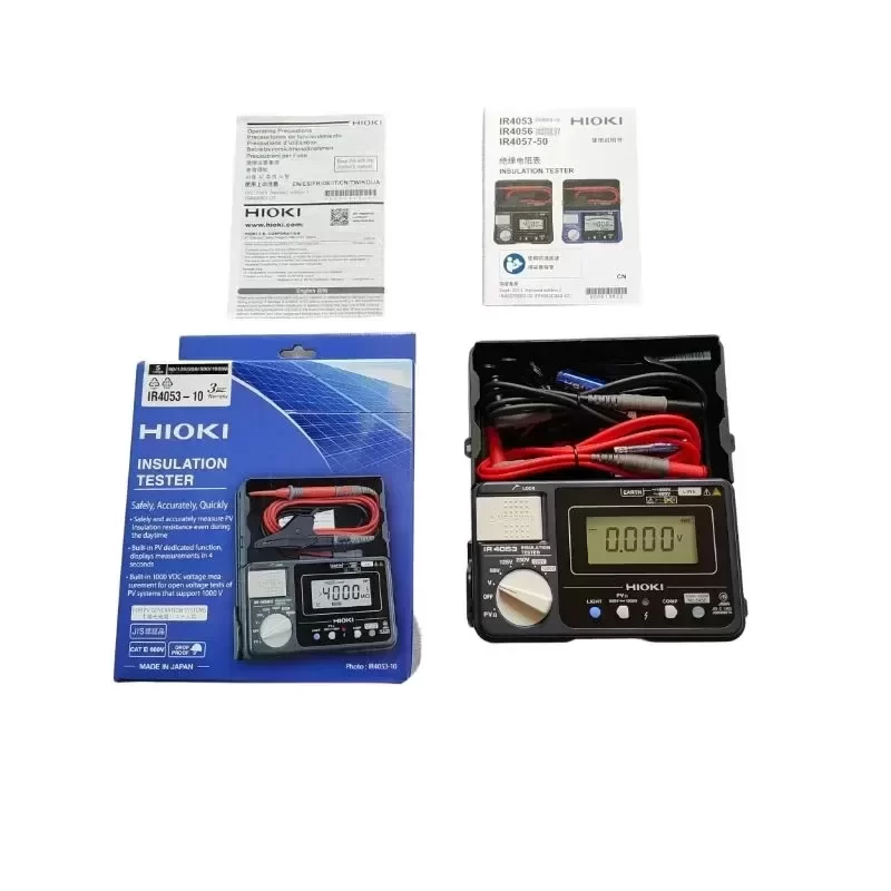 Hioki Digital Display IR4053-10 IR4056-20 Insulation Resistance Testers Hioki Digital Display IR4053-10 IR4056-20 Insulation Resistance Testers