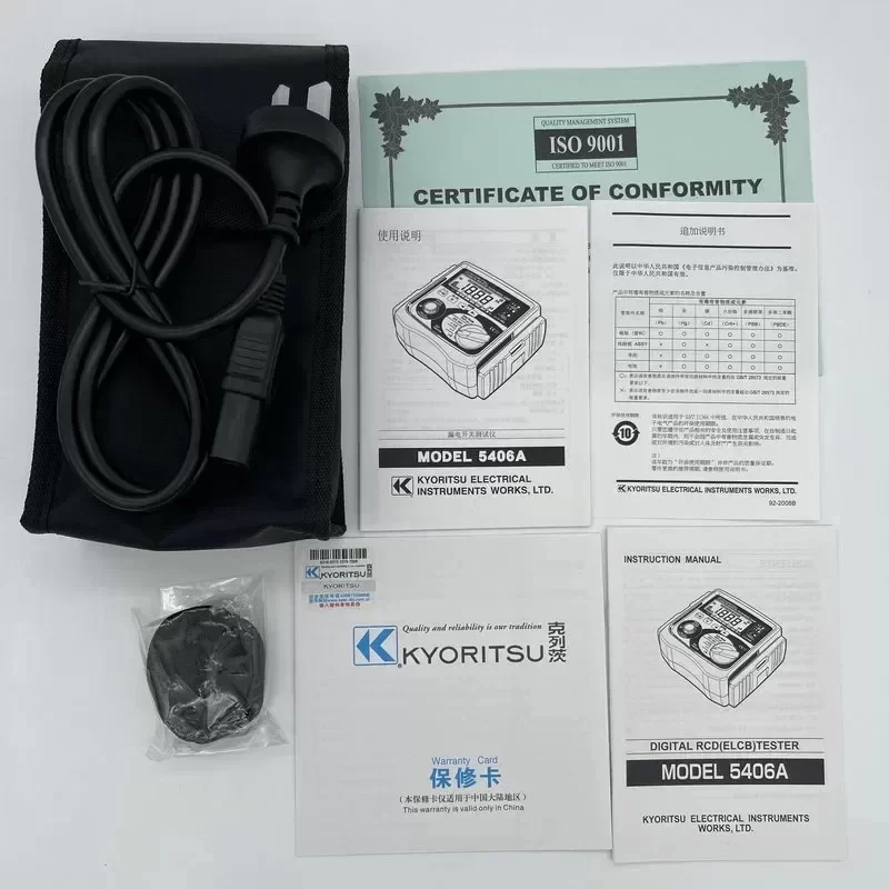 Kyoritsu KEW5406A Three-phase Leakage Switch Tester Digital Display Screen Kyoritsu KEW5406A Three-phase Leakage Switch Tester Digital Display Screen
