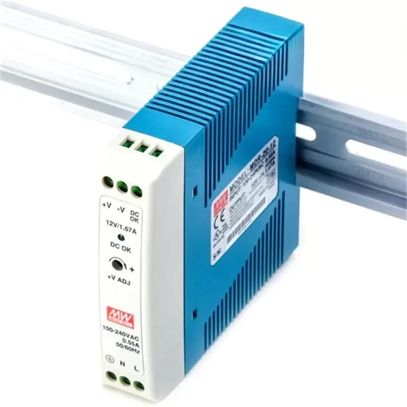 MEAN WELL MDR-20-12 AC 12V 1.67A 20W DIN Rail Power Supply MEAN WELL MDR-20-12 AC 12V 1.67A 20W DIN Rail Power Supply