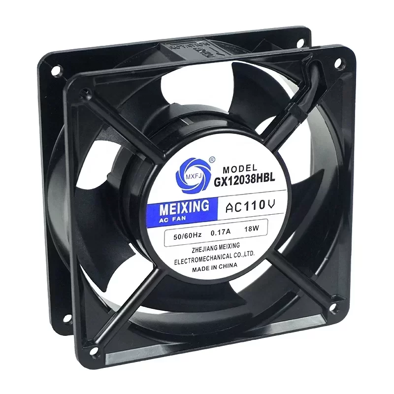 MEIXING GX12038HBL 110V-120V 120x120x38mm AC Axial Fan