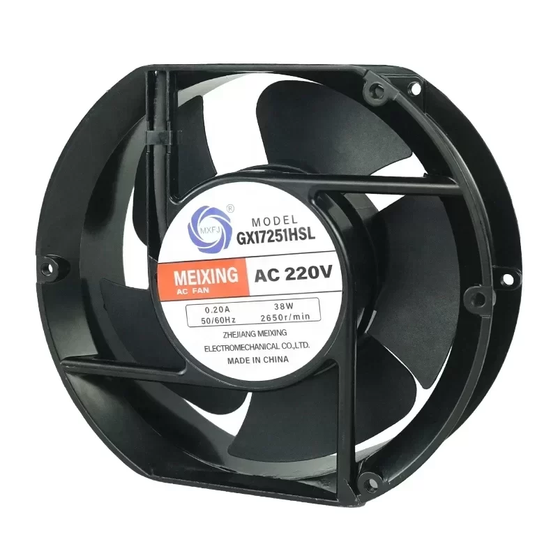 MEIXING GX17251HSL 172x150x51mm 220VAC Axial Flow Fan MEIXING GX17251HSL 172x150x51mm 220VAC Axial Flow Fan