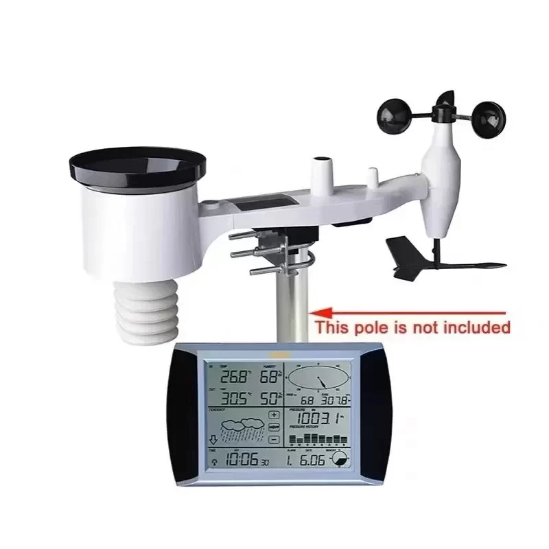MISOL 1080 Wireless Weather Station Wireless Transmission Data Storage Temperature Humidity Wind Speed Wind Direction Rainfall