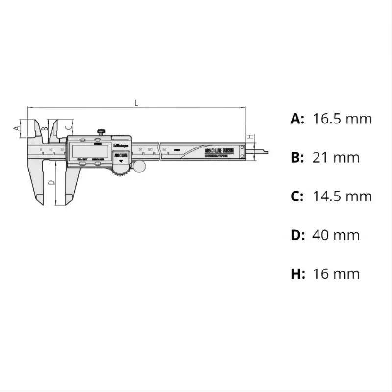 Mitutoyo 500-171-30 AOS for Absolute Digimatic Caliper with SPC Data Output Vernier Calipers Mitutoyo 500-171-30 AOS for Absolute Digimatic Caliper with SPC Data Output Vernier Calipers