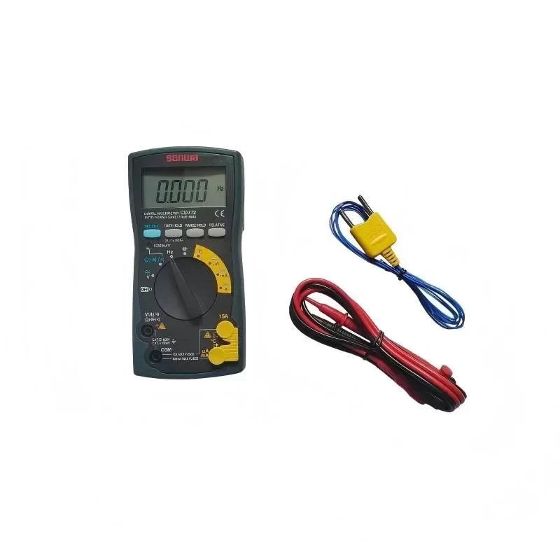 Sanwa CD772 Digital Multimeter with Backlight Temperature Measurement Device
