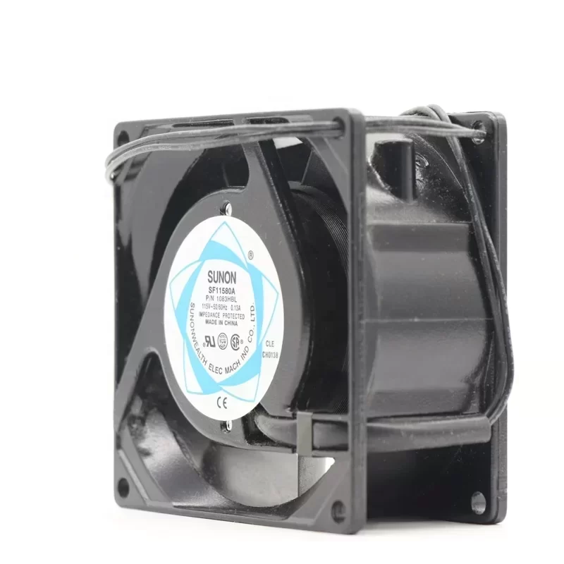 SUNON SF11580A 1083HBL.GN 115V AC 80x80x38mm Axial Fan SUNON SF11580A 1083HBL.GN 115V AC 80x80x38mm Axial Fan