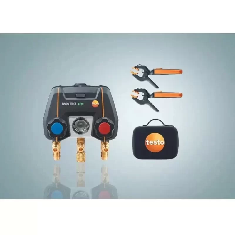 Testo 550i Smart Kit with Two 115i Temperature Probes and Pressure Sensor Part Number 0564 3550 01 Testo 550i Smart Kit with Two 115i Temperature Probes and Pressure Sensor Part Number 0564 3550 01