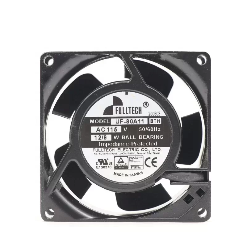 UF-80A11BTH FULLTECH 115V AC 80x80x38mm Axial Fan
